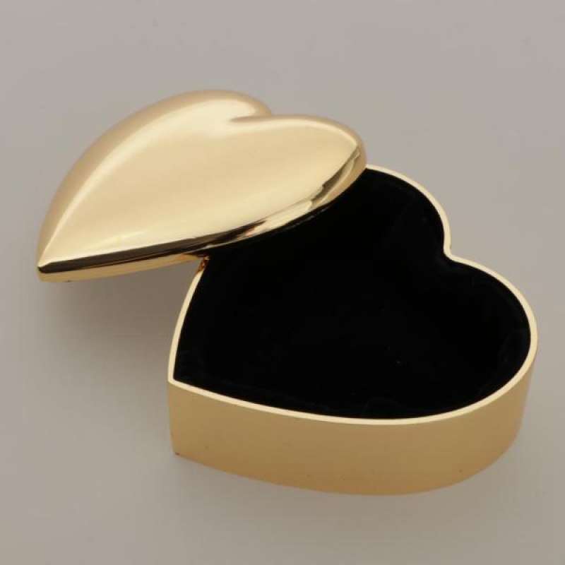Luxury Novelty Heart Shape Gift Box Couple Ring Box Pendant Necklace Jewelry Box 