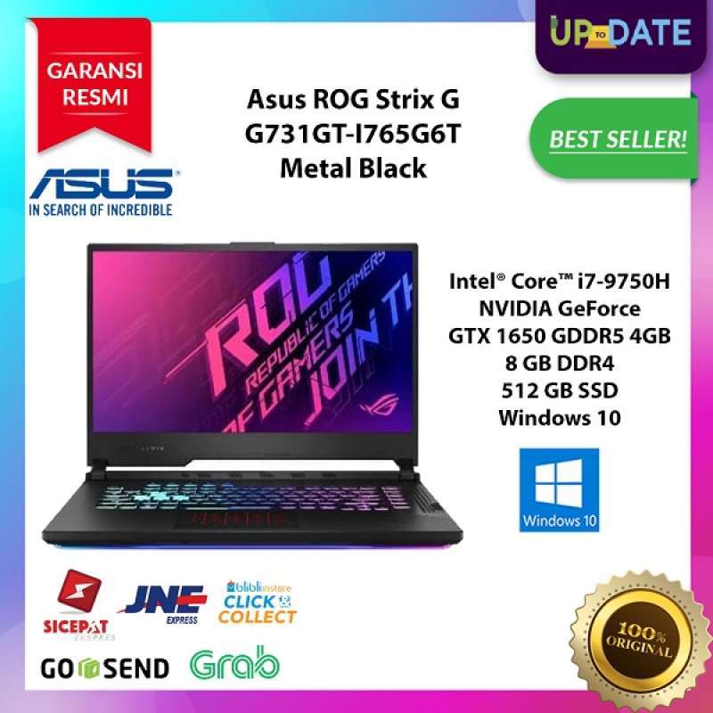 Jual Asus Rog Strix G731gt I765g6t Gaming Laptop Intel Core I7 9750h 8gb Ddr4 512gb Ssd 17 3 Inch Fhd Win 10 Online November 2020 Blibli Com