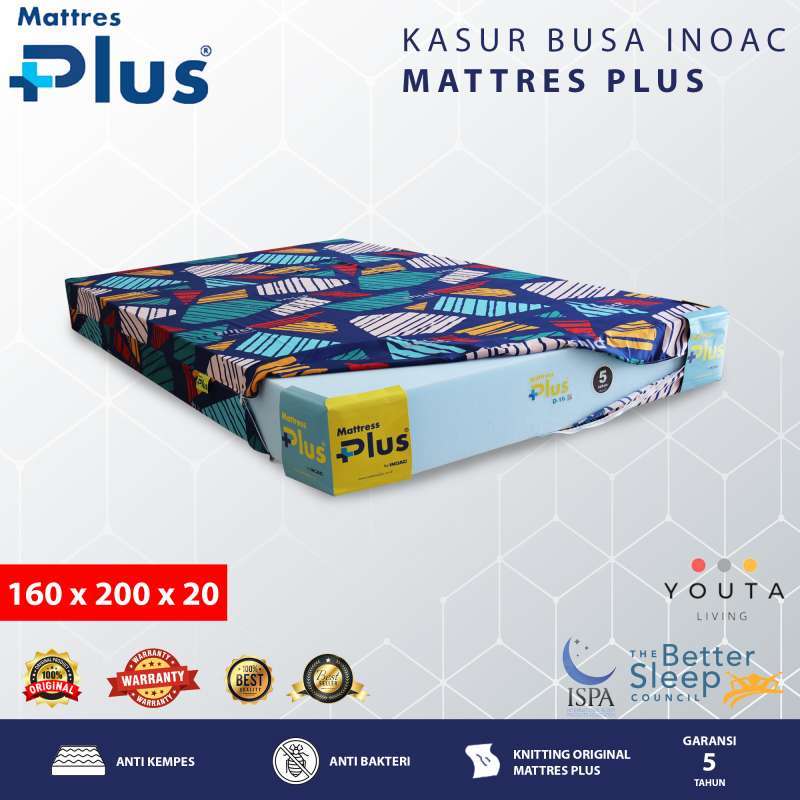 Kasur Busa Inoac YellowFoam Tebal 19 Cm - Density 16 Motif random - OSCARLIVING
