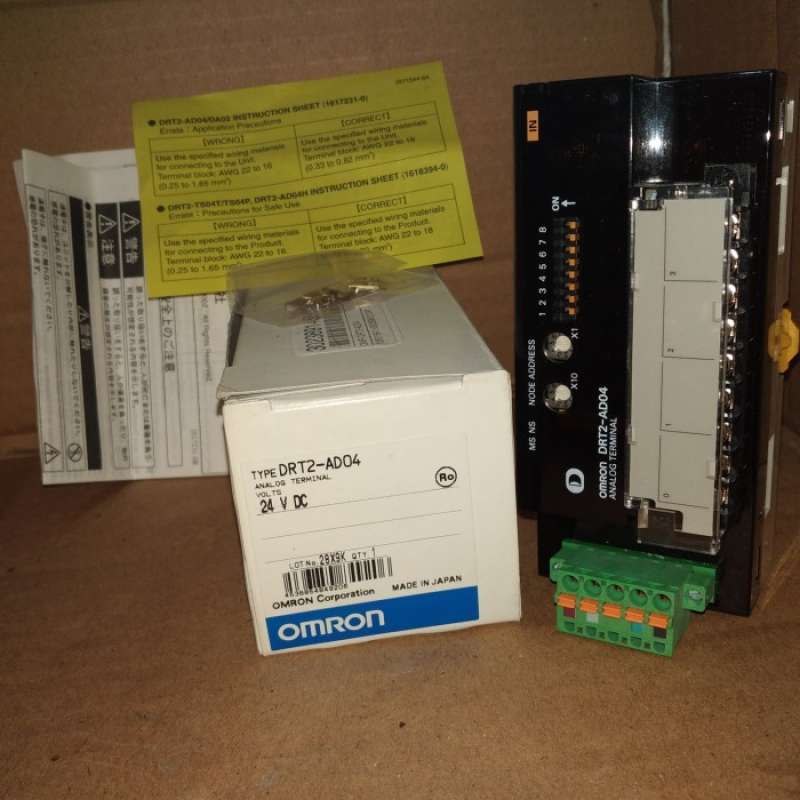 Jual ANALOG TERMINAL OMRON DRT2-AD04 DRT2 AD04 24VDC di Seller