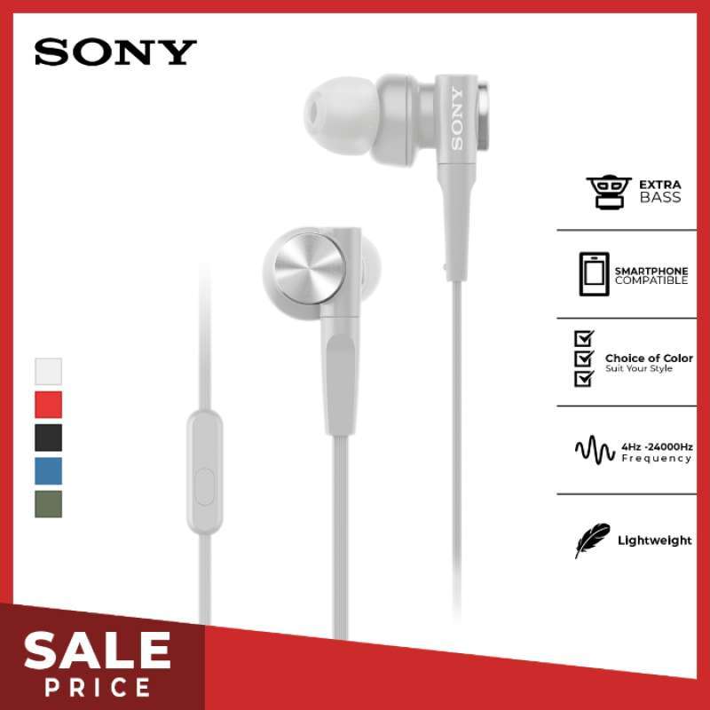 Promo Sony MDR-XB55AP Handsfree In-Ear 
