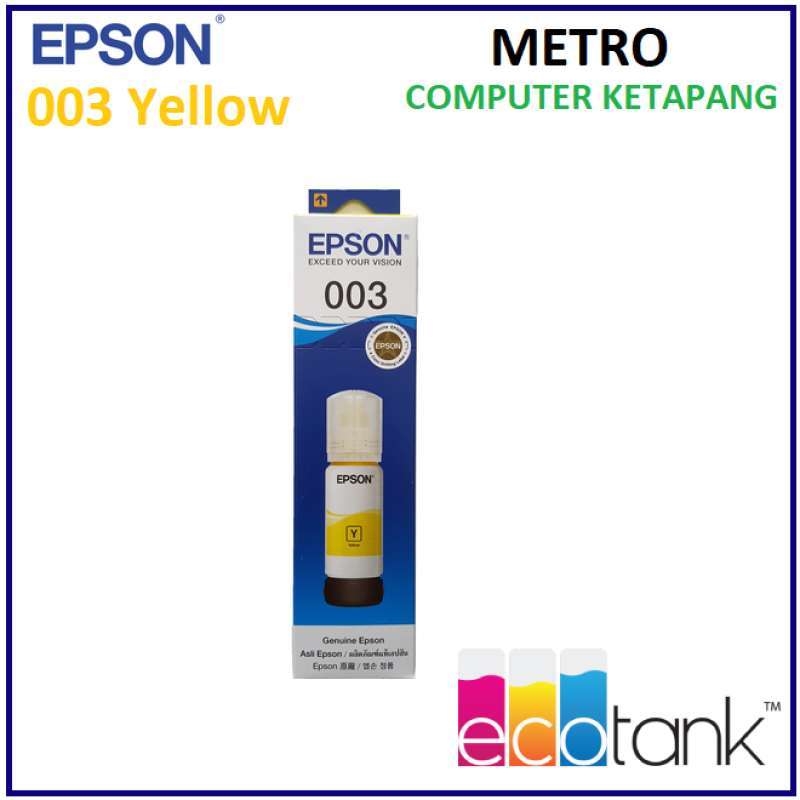 Jual Tinta Epson 003 Original Yellow di Seller Metro Computer Ketapang -  Kab. Ketapang, Kalimantan Barat | Blibli