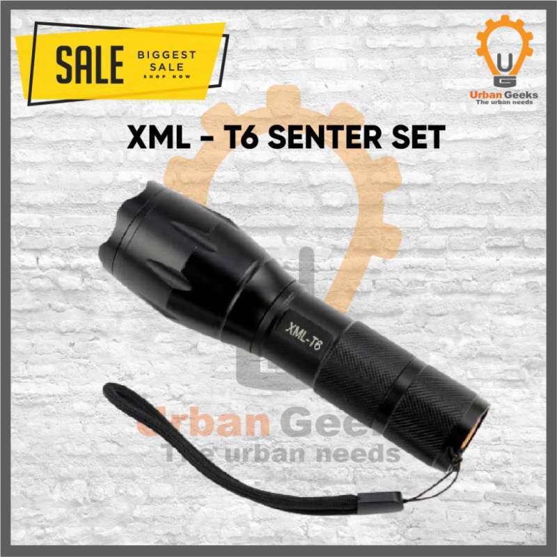 paket senter taff led e17 led tactical xml t6 8000lumens alt taffware