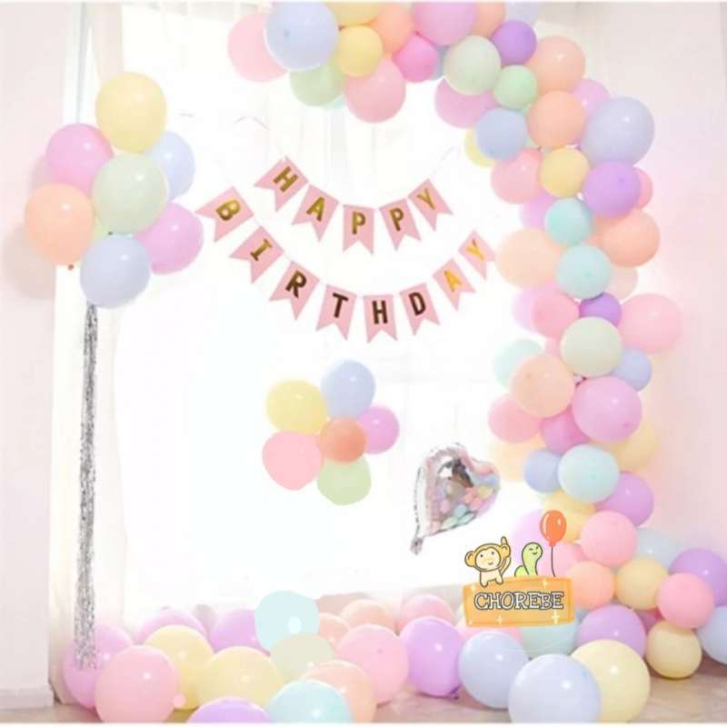 Jual Paket Dekorasi Balon Ulang Tahun Happy Birthday Tema Pastel 01 Online Februari 2021 Blibli Kurnia balon merupakan spesialis dekorasi ultah terbaik dengan harga murah. paket dekorasi balon ulang tahun happy birthday tema pastel 01