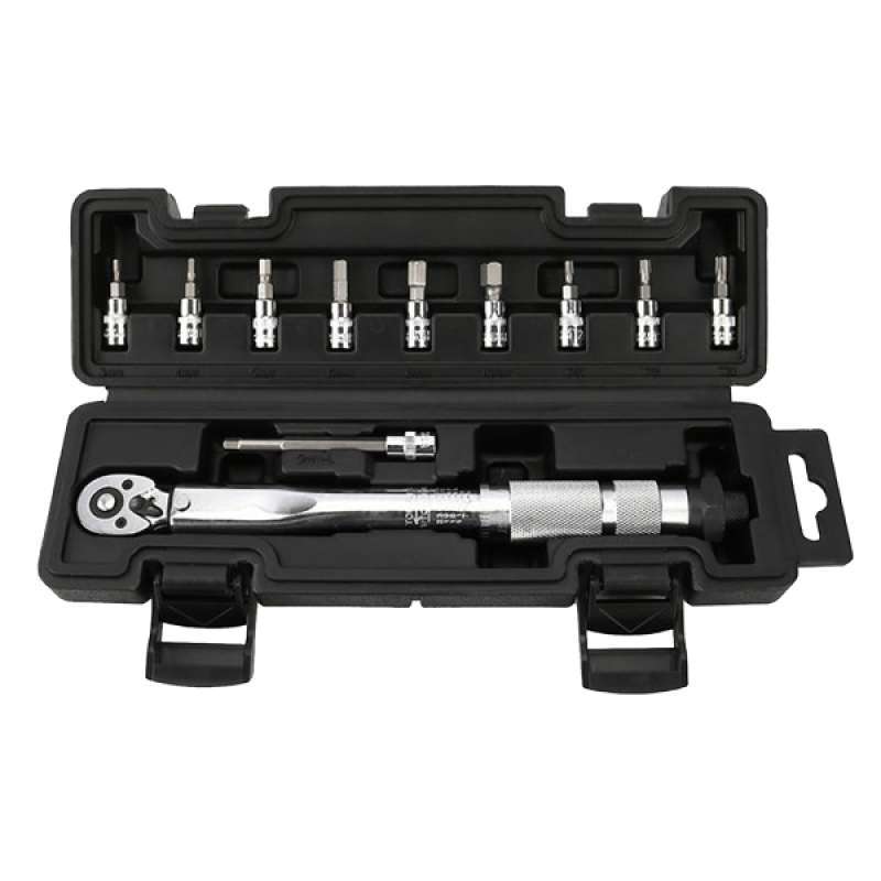 Jual 1 4 Drive Click Torque Wrench Set 5 25 Nm Motorcycle Bicycle Hand Multitool Online November 2020 Blibli Com