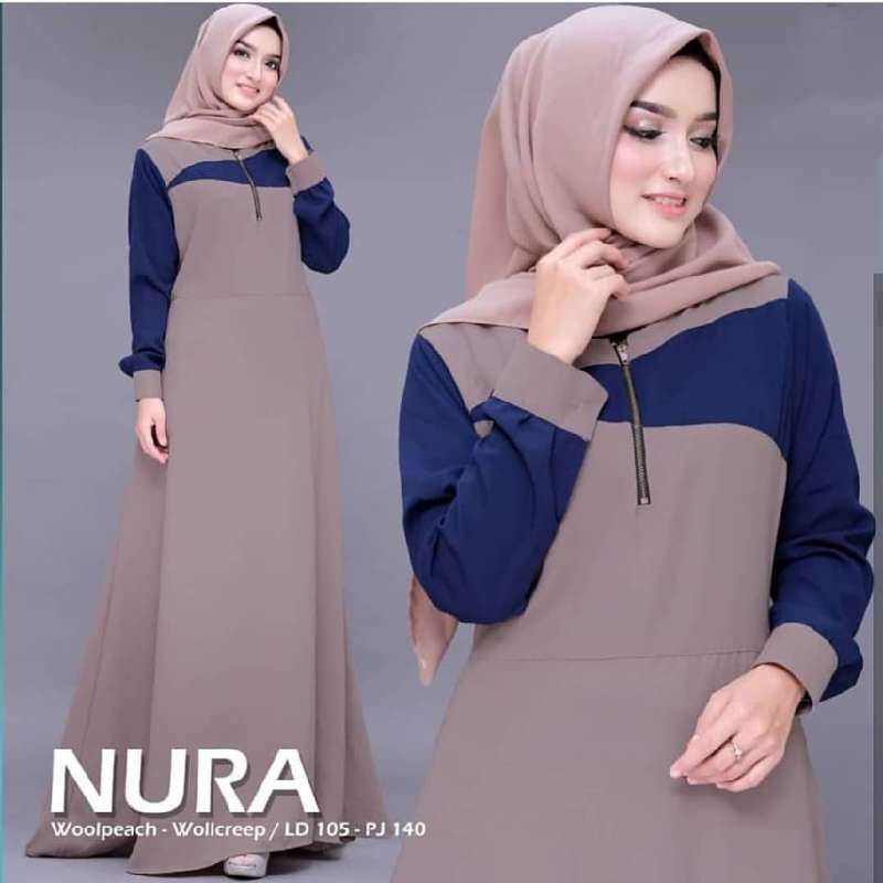 Jual Gamis Wanita 2020 Murah Nura Maxi Dress Muslim Terlaris R A Online Januari 2021 Blibli