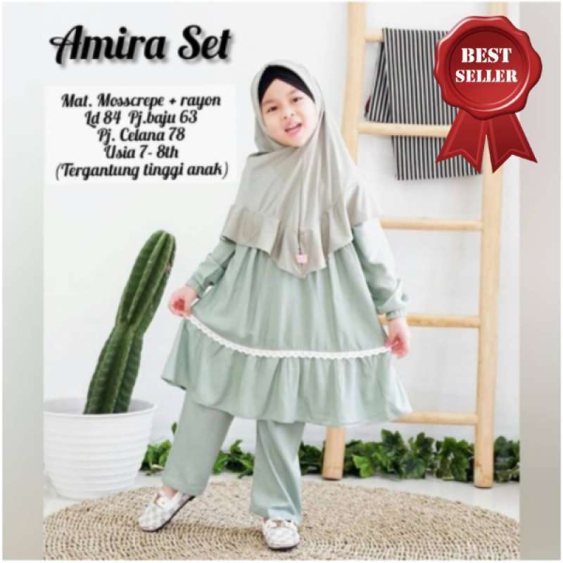 Jual Nanda Fashion Shop Gamis Anak Usia 6 8 Tahun Baju Stelan Celana Anak Perempuan Amira Set Murah Mei 2021 Blibli