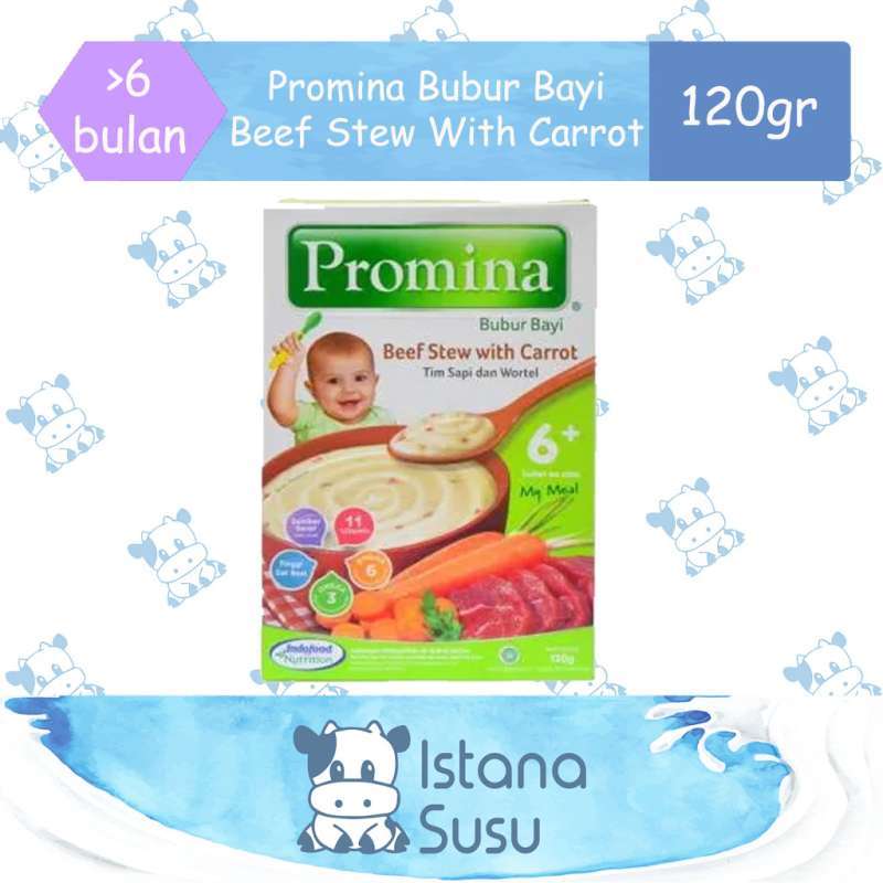 Jual Promina Bubur Bayi 6 Beef Stew With Carrot 120 Gr Online April 2021 Blibli