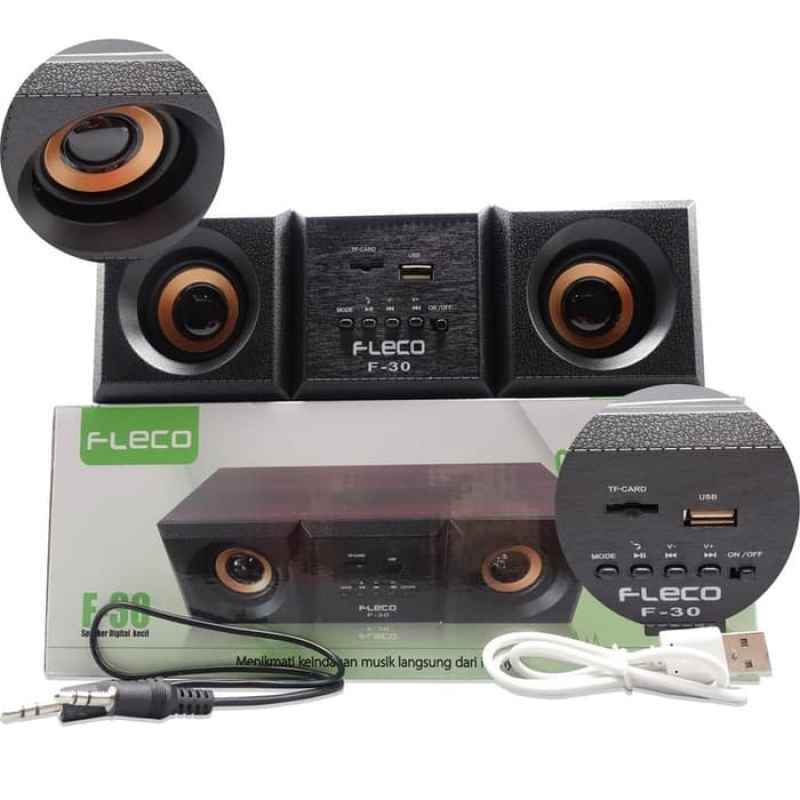 Jual Speaker Fleco F30 Digital Audio Bass Komputer Laptop F 30 Xtra Power Online Februari 2021 Blibli