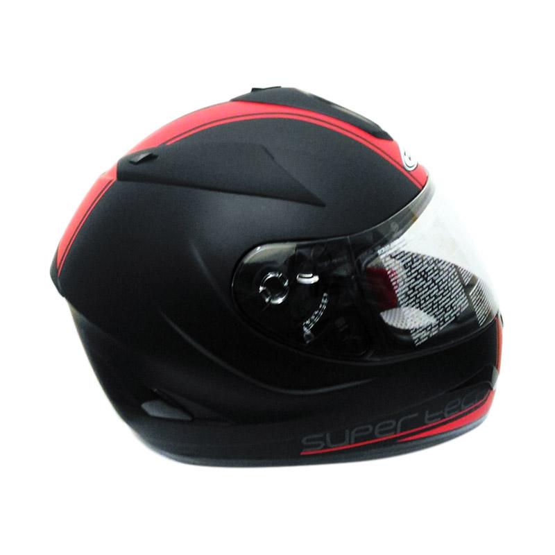 Jual Zeus Zs-806 Helm Fullface Matt Black/ Ii43 Red Di Seller