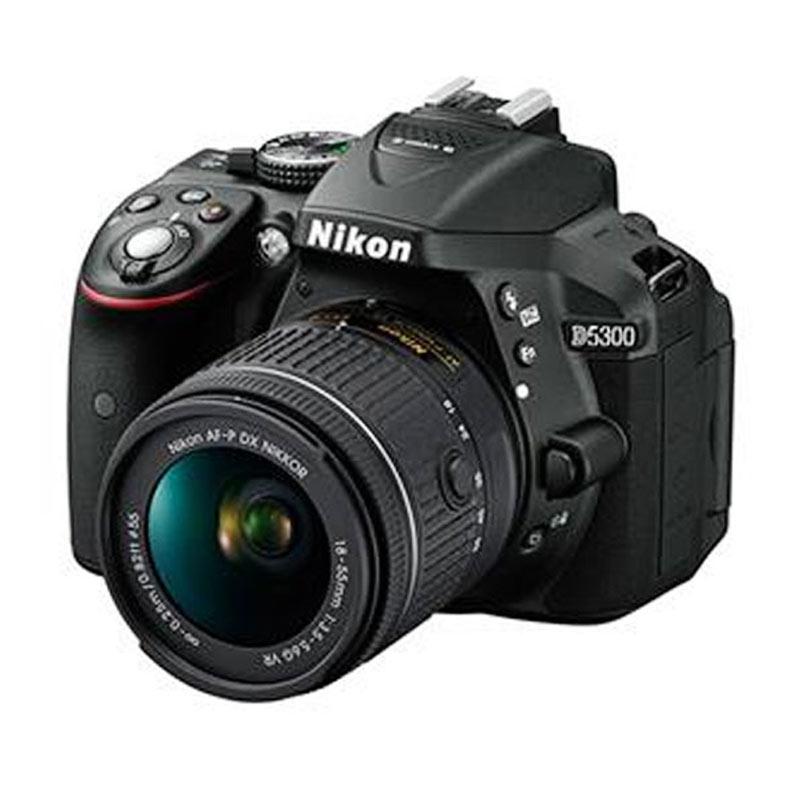 Nikon D5300 Kit AF-P 18-55mm VR Kamera DSLR - Hitam
