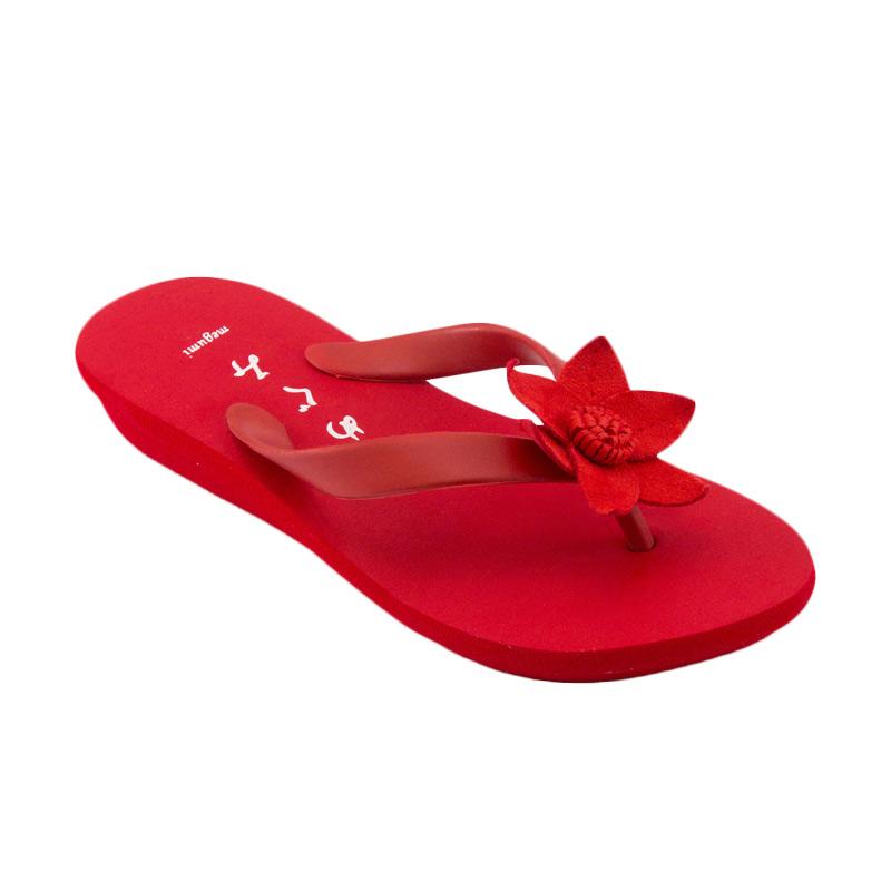 Megumi Petunia Sandal Heels Wanita - Red