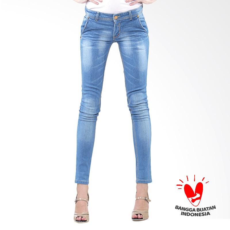 Inficlo Romane SPN 046 Celana Jeans Wanita - Blue Jeans