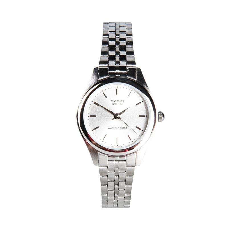 Casio LTP 1129A 7ARDF Jam Tangan Wanita Silver .