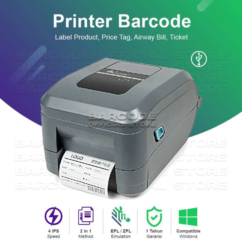 Jual BARCODE PRINTER ZEBRA GT-820 / GT 820 - PRINTER BARCODE ...