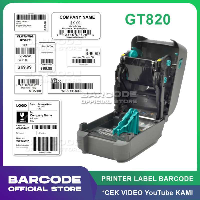 Jual BARCODE PRINTER ZEBRA GT-820 / GT 820 - PRINTER BARCODE ...