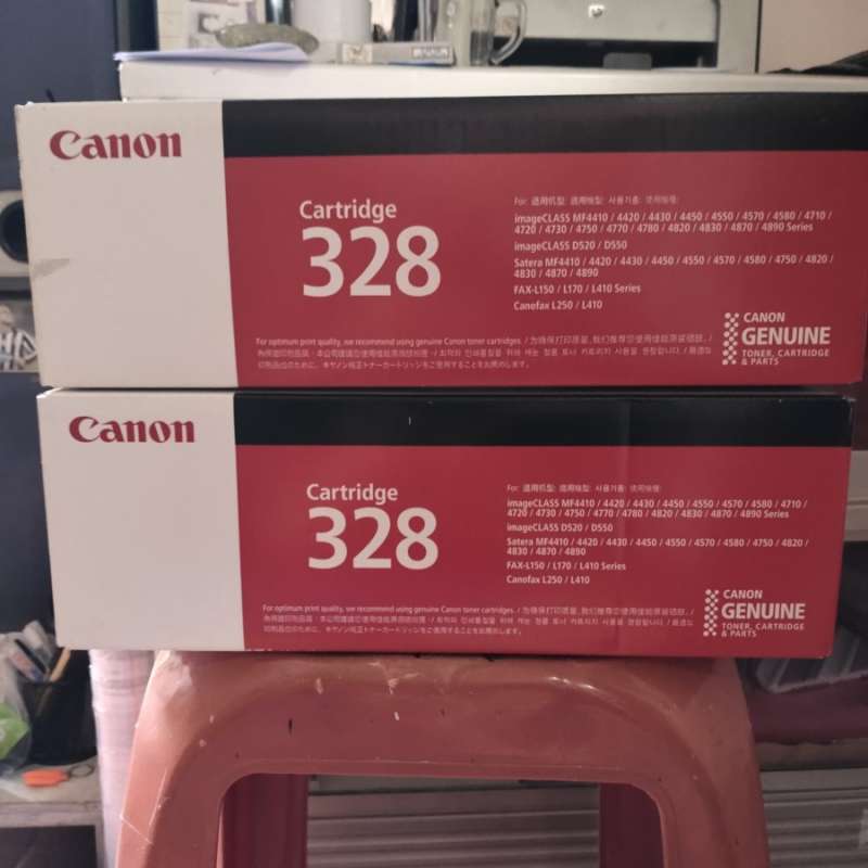 canon 328 toner cartridge hitam