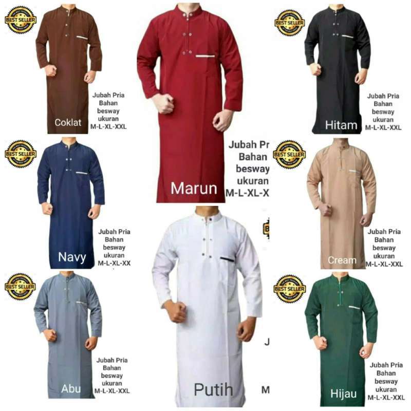 Jual Jubah Gamis Pria Busana Muslim Jubah Pria Arabic Jubah Pria Netz Store New Style Online Mei 2021 Blibli