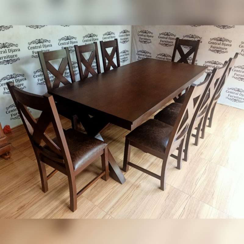 Jual Kursi Meja Makan Silang Kayu Jati Minimalis Kursi 8 Jok Mebel Jepara Online April 2021 Blibli Biasanya dengan para pengrajin diolah kembali dengan bentuk yang kreatif dan dijual ke konsumen dalam bentuk yang mengagumkan. kursi meja makan silang kayu jati minimalis kursi 8 jok mebel jepara