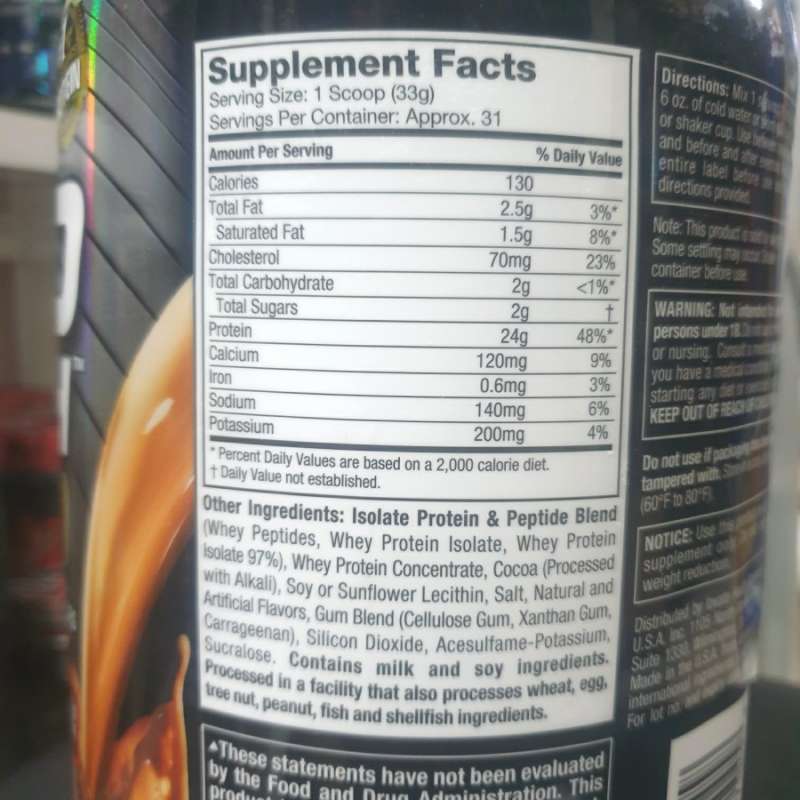 Muscletech Nitrotech Whey Gold 2.2lbs Nitro Tech Whey Protein BPOM AOM