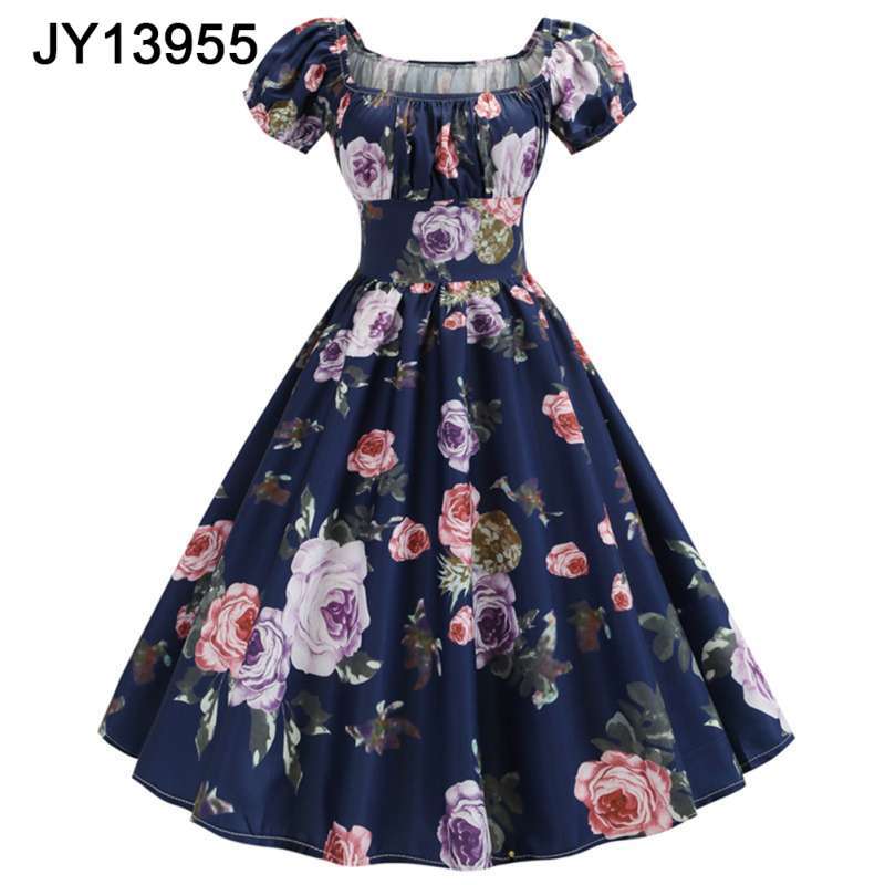 Bluelans Vintage Women Floral Print 