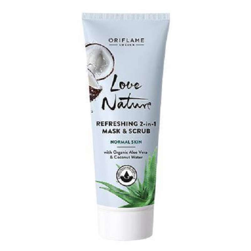 Promo Oriflame Love Nature Refreshing 2in1 Mask Scrub With Organic Aloe Vera Coconut Water Di Seller No Phan02 Kota Jakarta Barat Dki Jakarta Blibli