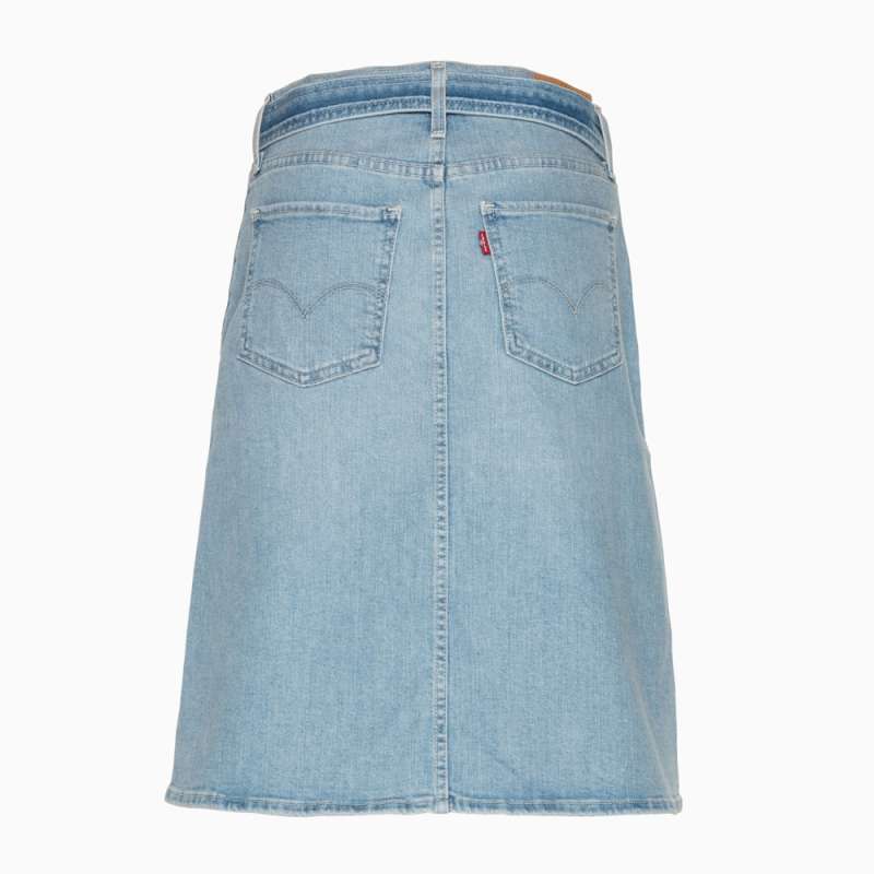 Levis midi tie skirt in light and bright top