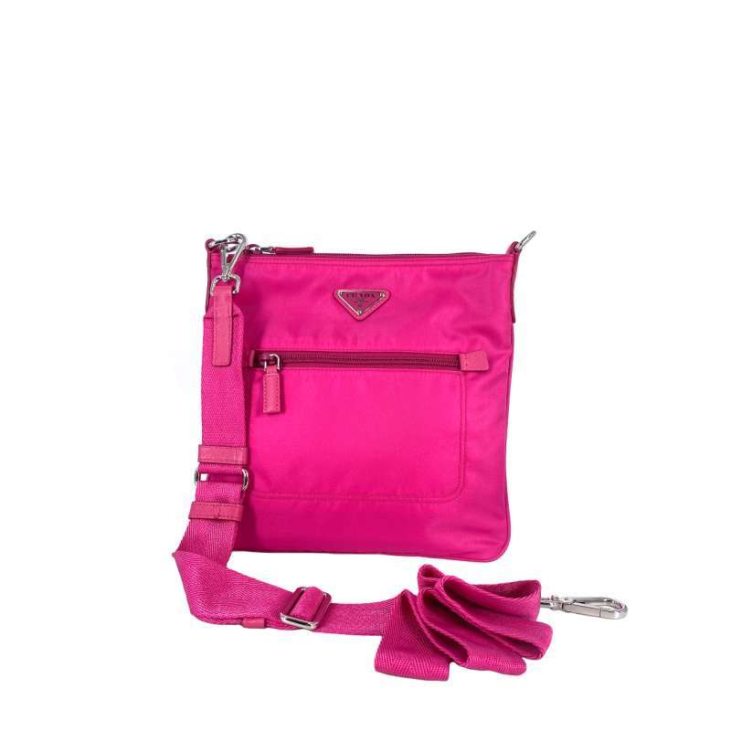Jual Prada 1BH716 Bandoliera Tessuto Crossbody Fuxia di Seller