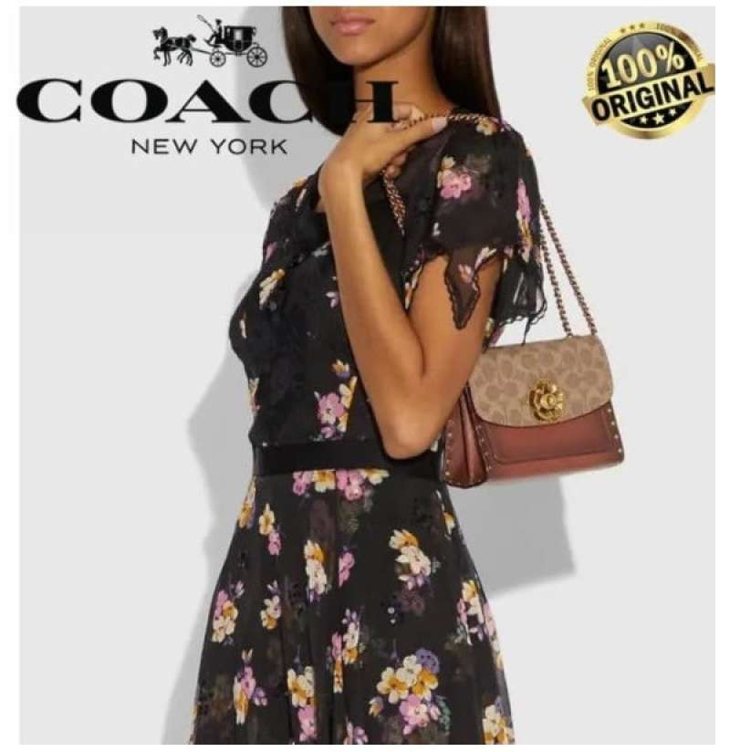 Jual Coach Parker 18 in Signature Canvas With Rivets di Seller