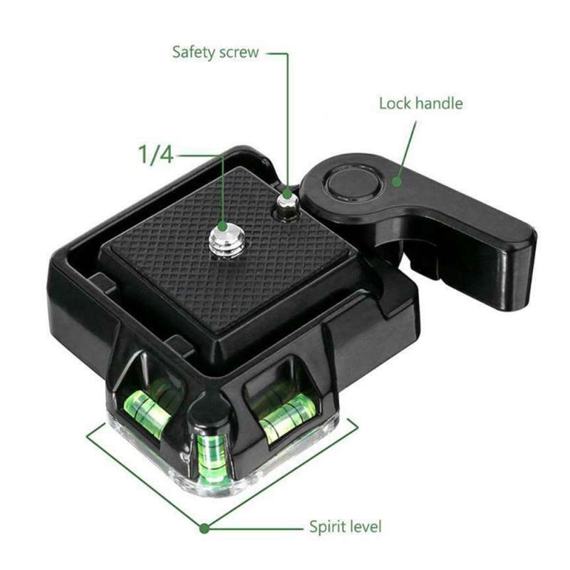 qr40 tripod head pan tilt holder quick release plate mount dslr camera