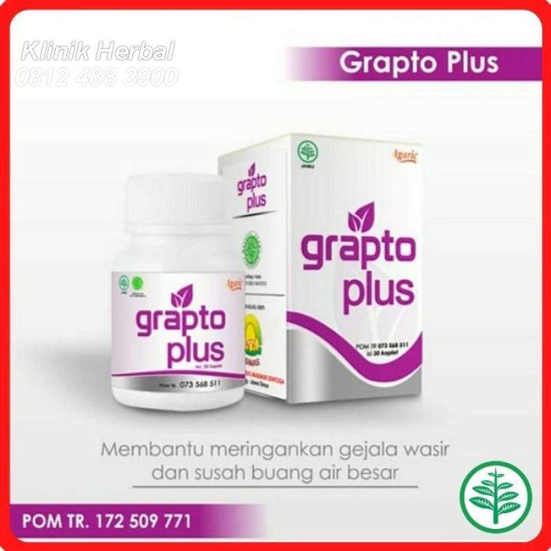 Jual Asli Grapto Plus Obat Ambeien Herbal Obat Wasir Herbal Daun Ungu Atasi Ambeien Luar Dalam Stadium 4 Ampuh Murah Mei 2021 Blibli