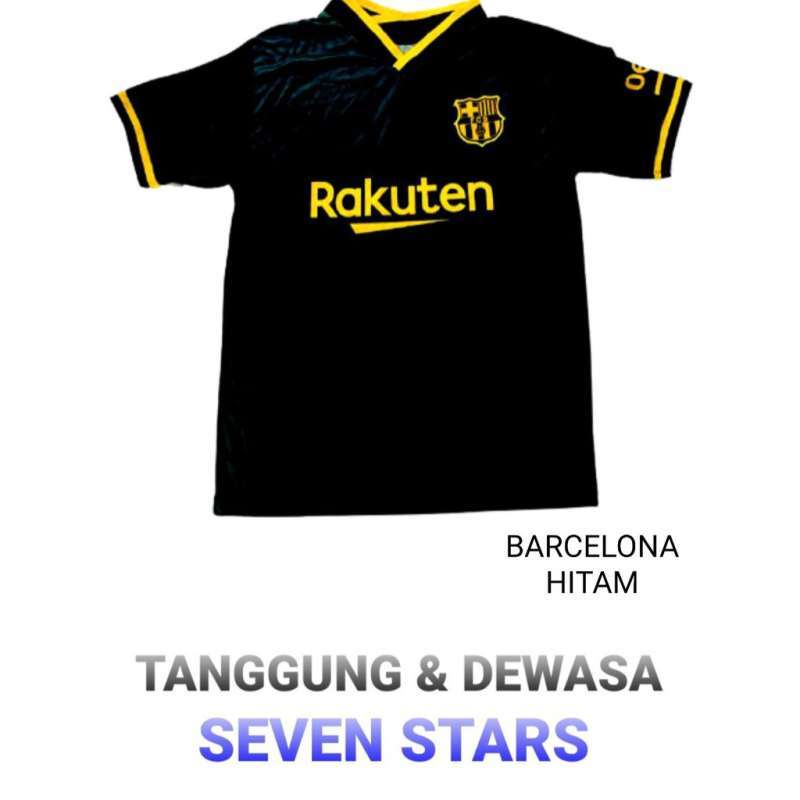 Jual Kaos Jersey Sepakbola Sevenstars Barcelona Hitam Online Maret 2021 Blibli