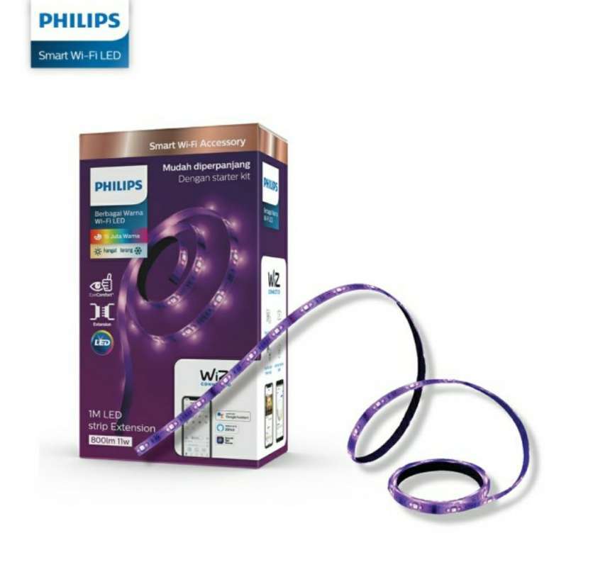 philips smart wifi led strip extension kit 1m color and tunable white