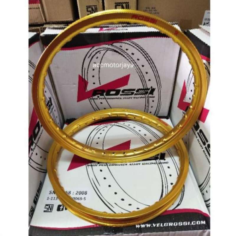 Jual 1SET VELG ROSSI RING 17 X140 140 WRNA GOLD di Seller King