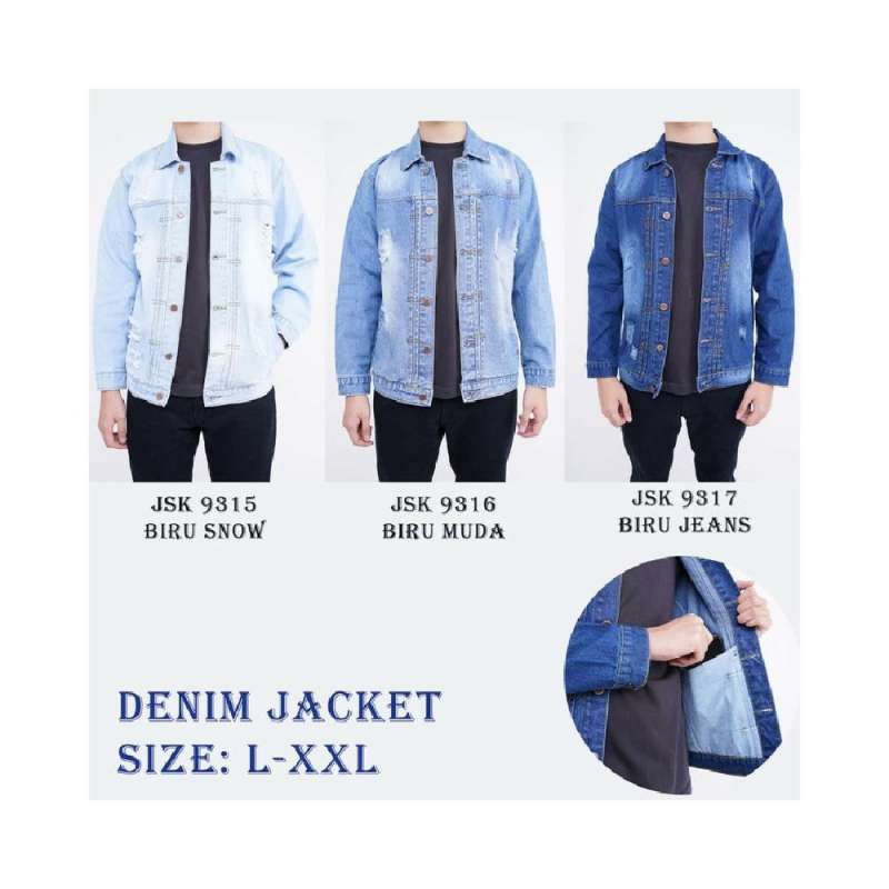 Jaket denim online levis pria
