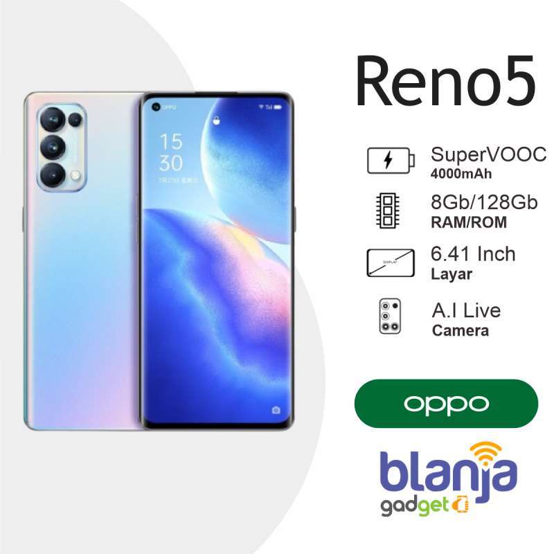 Jual Oppo Reno 5 8 128gb Ram 8gb Internal 128gb Murah Mei 2021 Blibli