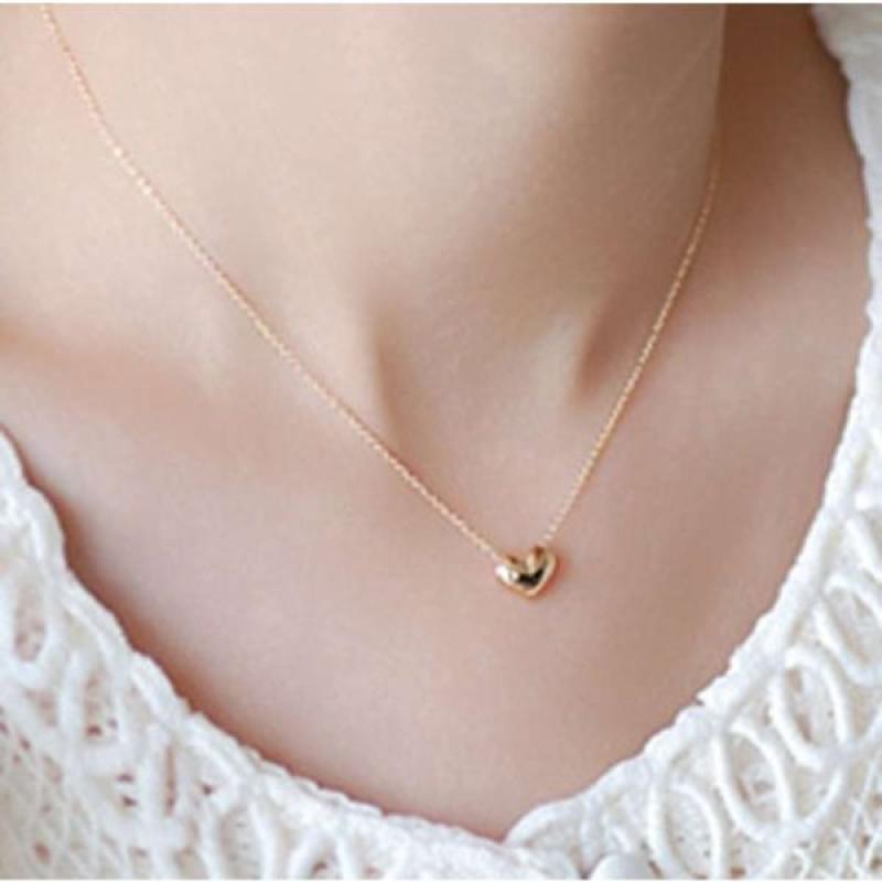 gold small heart necklace JKA010 di 