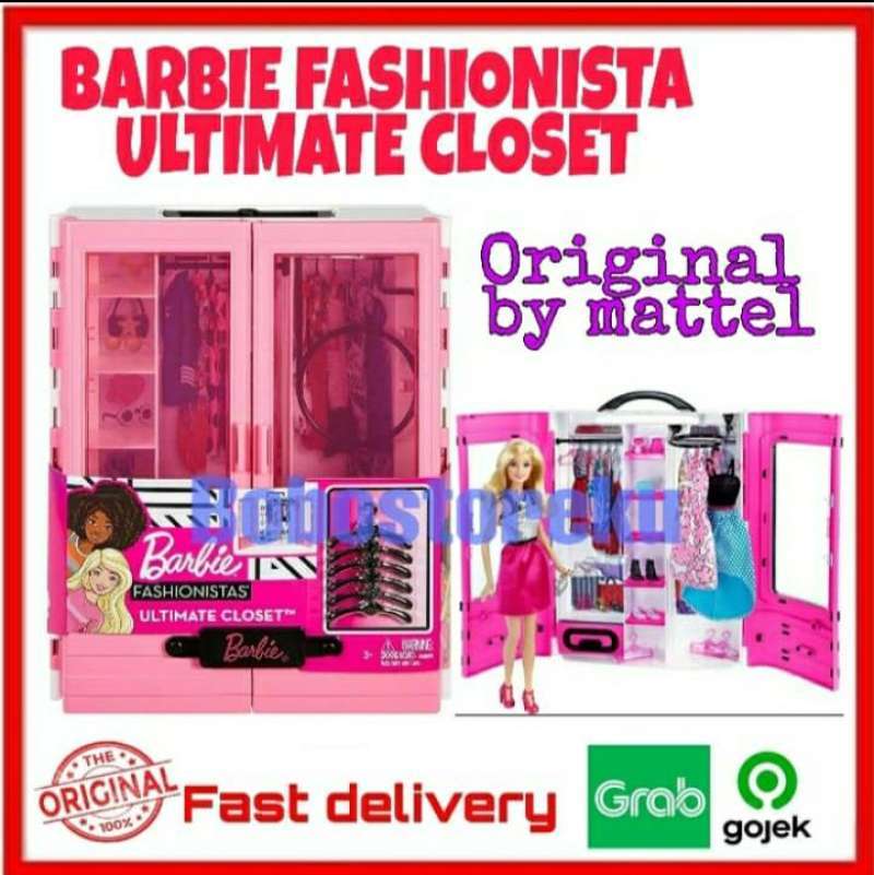 Jual Barbie Fashionista Ultimate Closet Lemari Pakaian Barbie