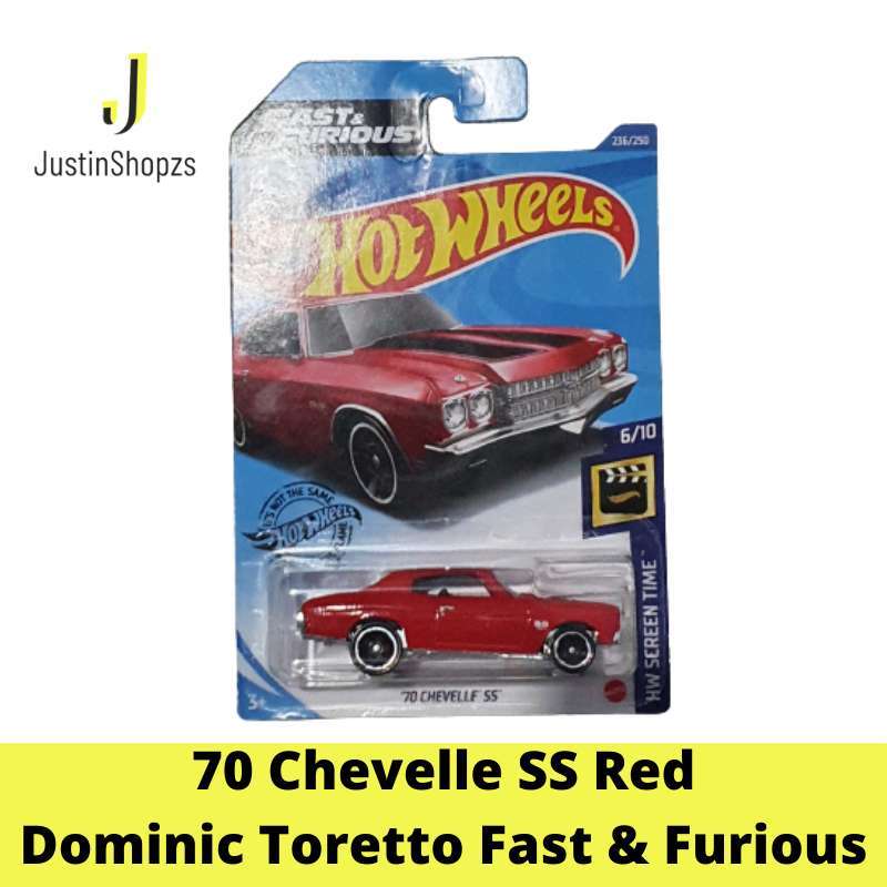 Jual Hot Wheels 70 Chevelle Ss Red Mobil Dominic Toretto Fast Furious Movie Hotwheels Original Sealed From Fast Furious Terbaru Juli 2021 Blibli