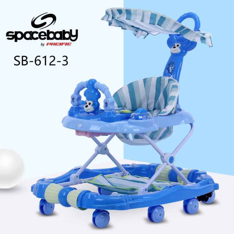 Jual Baby Walker Spacebaby Sb612 3 Monkey Music 3 In 1 Alat Belajar Jalan Ayunan Dorongan Bayi Online Mei 2021 Blibli