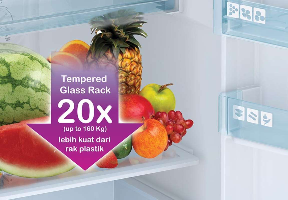 Jual Kulkas Polytron Prw 29 Mnx Lemari Es 2 Pintu Prw 29mnx Tempered Glass Terbaru Juni 21 Blibli