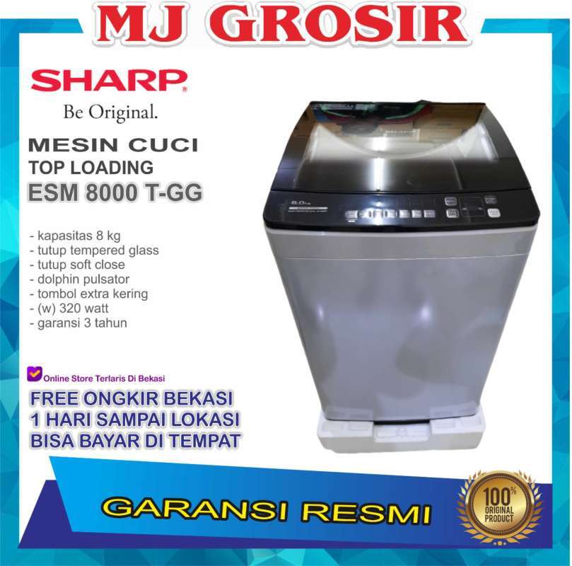 Jual Mesin Cuci Sharp Esm 8000 8 Kg 1 Tabung Esm8000 Top Loading Di Seller Mj Grosir Store Kota Bekasi Jawa Barat Blibli