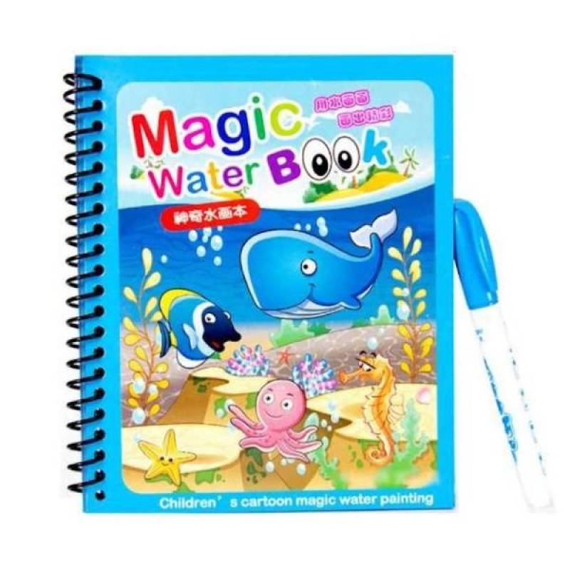 Download Jual Magic Drawing Coloring Book Mainan Edukasi Mewarnai Sea Animals Terbaru Juli 2021 Blibli