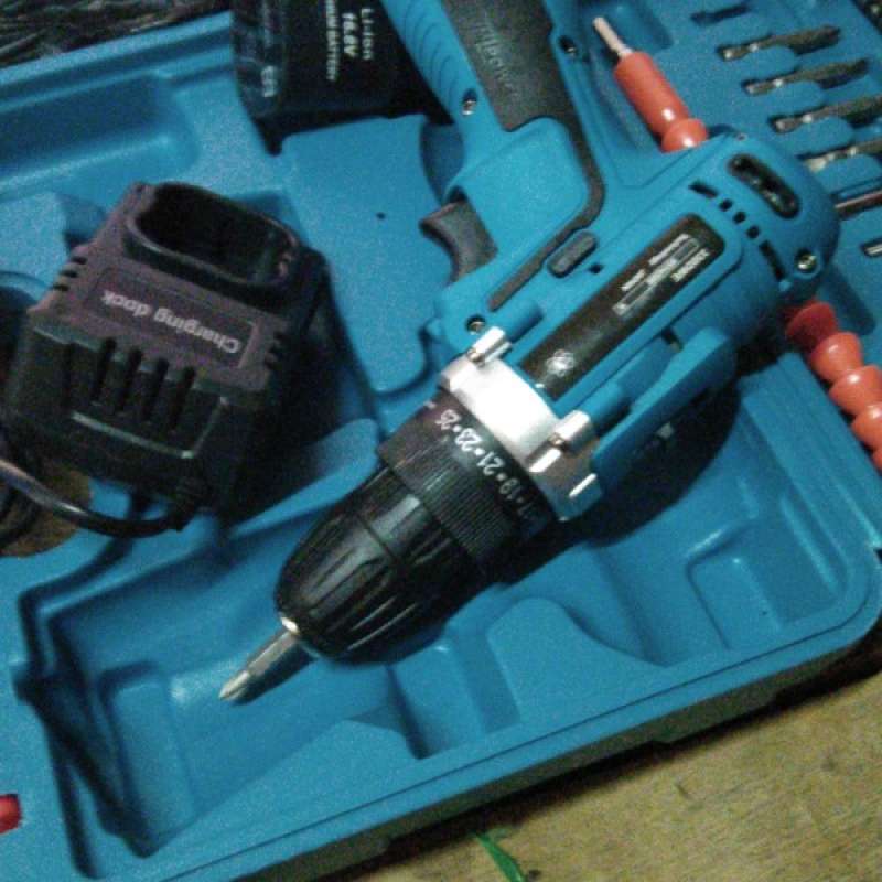Jual MESIN BOR CORDLESS DRILL 16.8V 