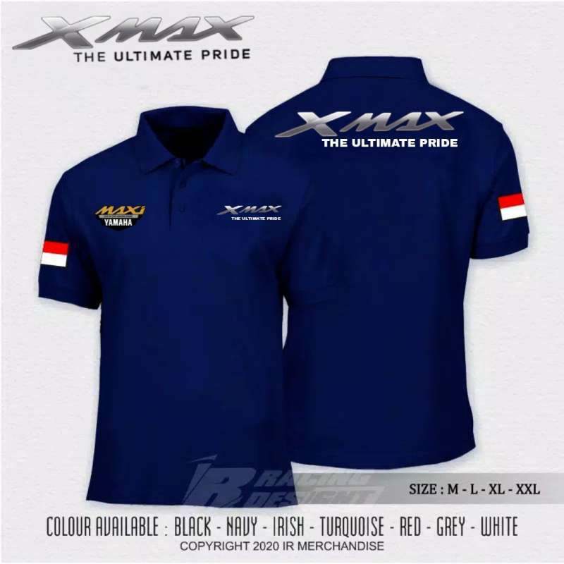 Jual Polo Shirt Kaos Polo Xmax 250 Motor Yamaha Xmax Terbaru Juni 2021 Blibli