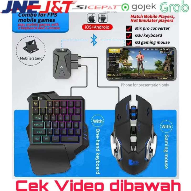 Jual Keyboard Gaming For Pubg Dll One Set Handed Mouse For Ios Android Terbaru Juli 2021 Blibli