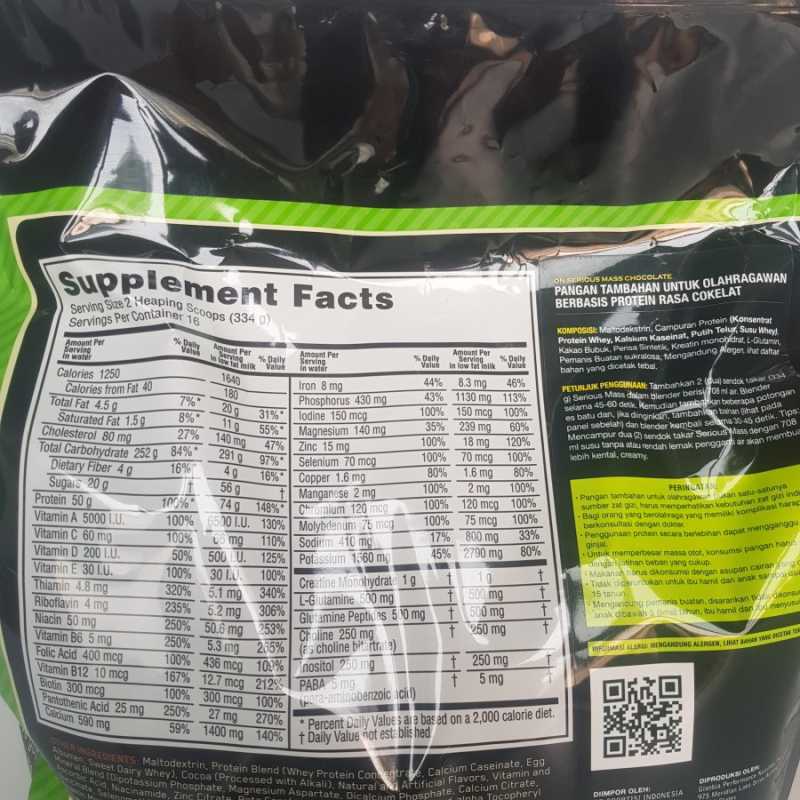 ON Serious Mass 12 lbs Gainer Weight Optimum Nutrition 12lbs 12lb