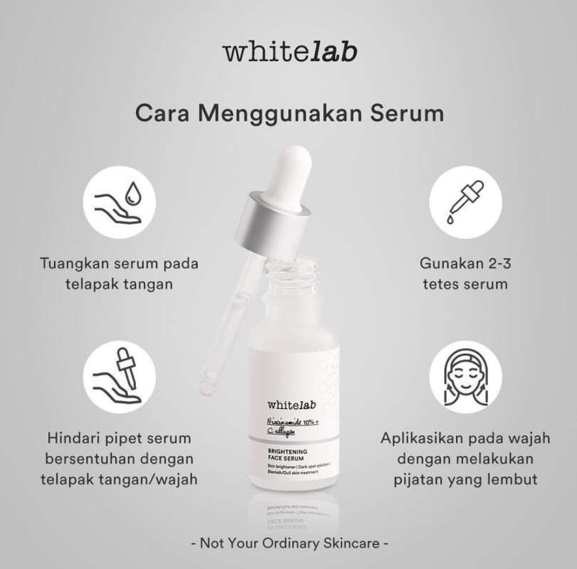 white lab brightening face serum