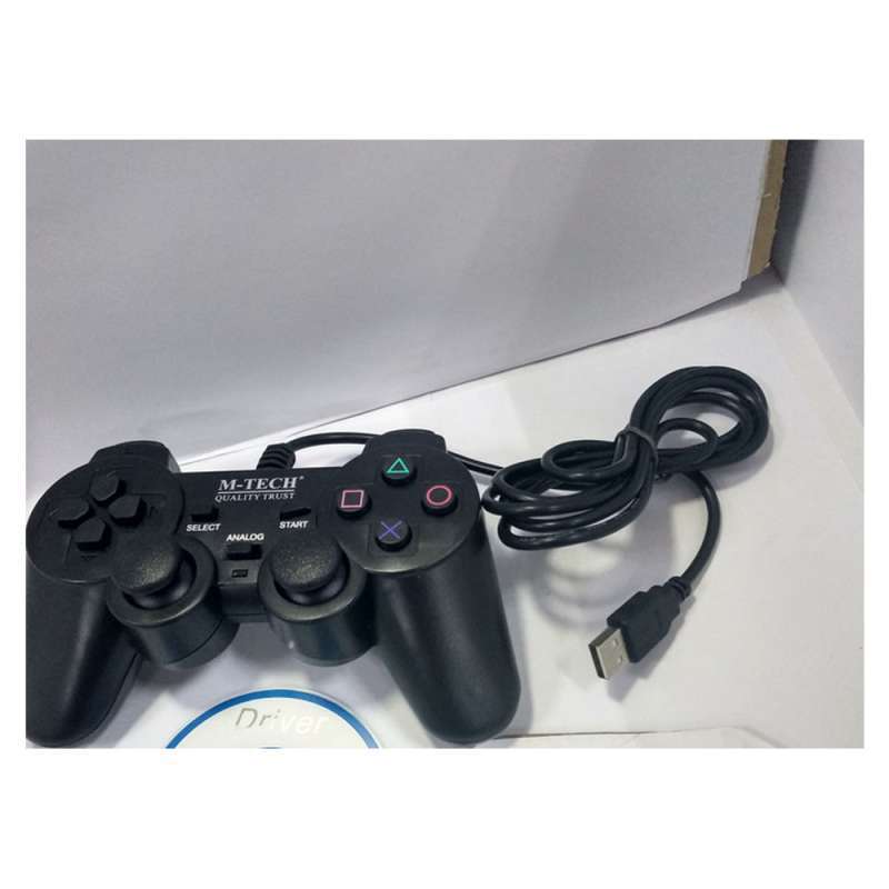 gamepad single usb m tech joystick game pc laptop emulator playstation