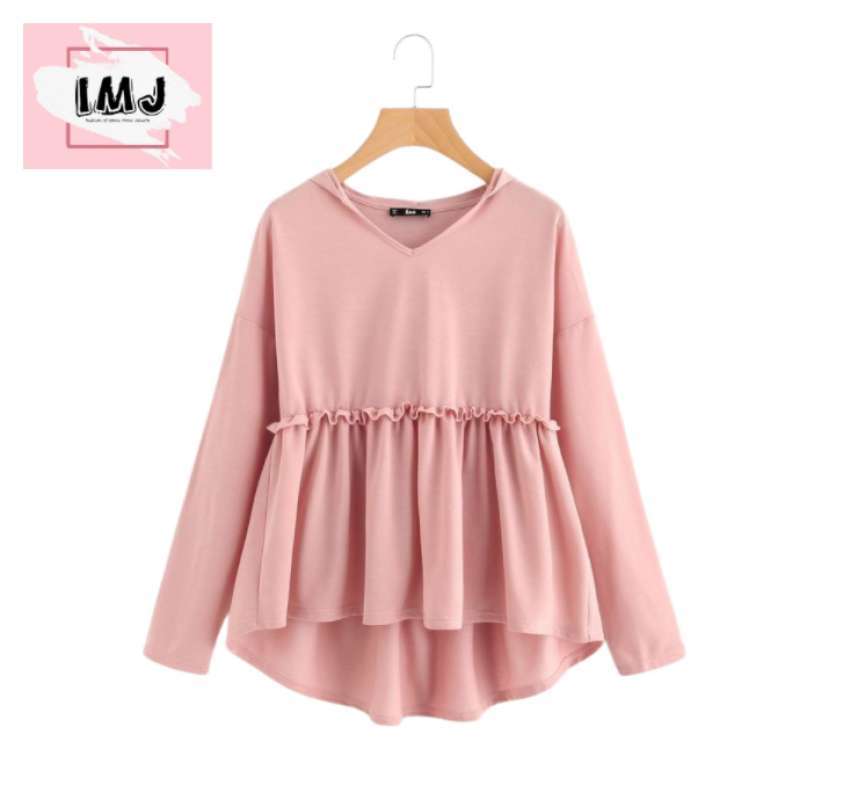Jual Imj Rani Baju Atasan Wanita Terbaru Blouse Korean Style Blouse Wanita Lengan Panjang Import Online April 2021 Blibli
